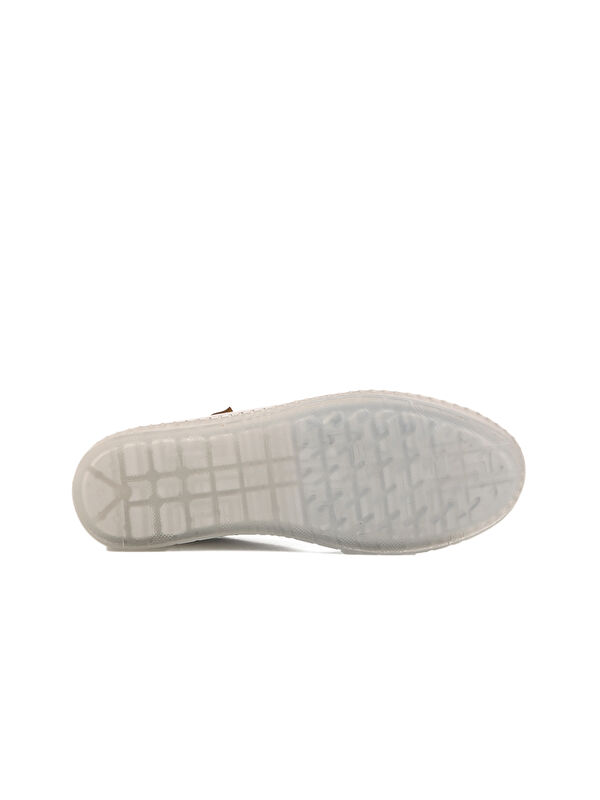 Beyaz Hakiki Deri Kadın Casual Ayakkabı 515 Z - Görsel 6