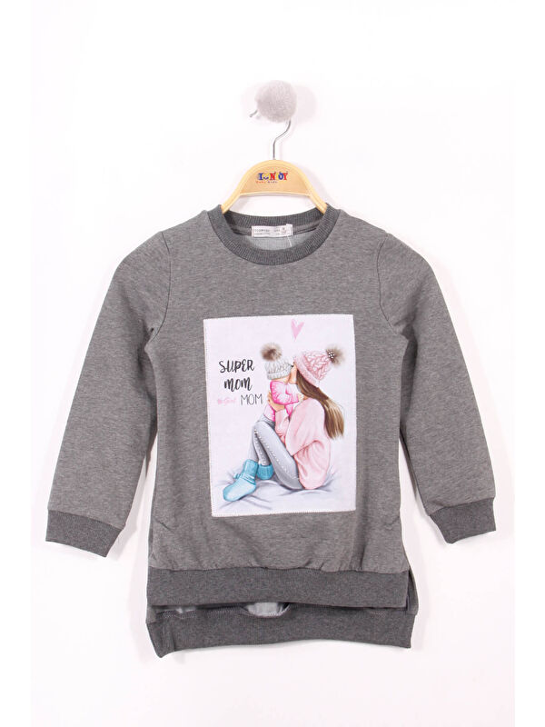 Toontoykids Kız Çocuk Anne Kız Baskılı Sweatshirt