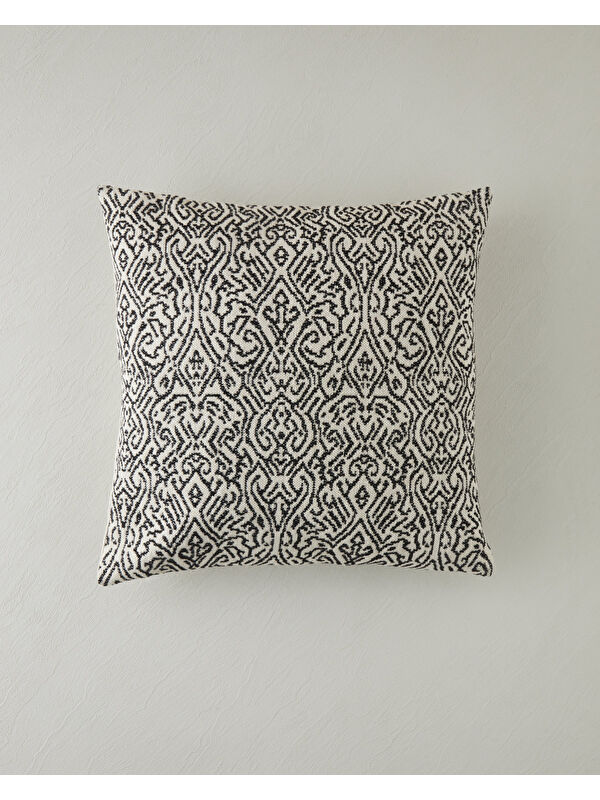 English Home Mirena Kırlent Kılıfı 45x45 cm Siyah - Beyaz