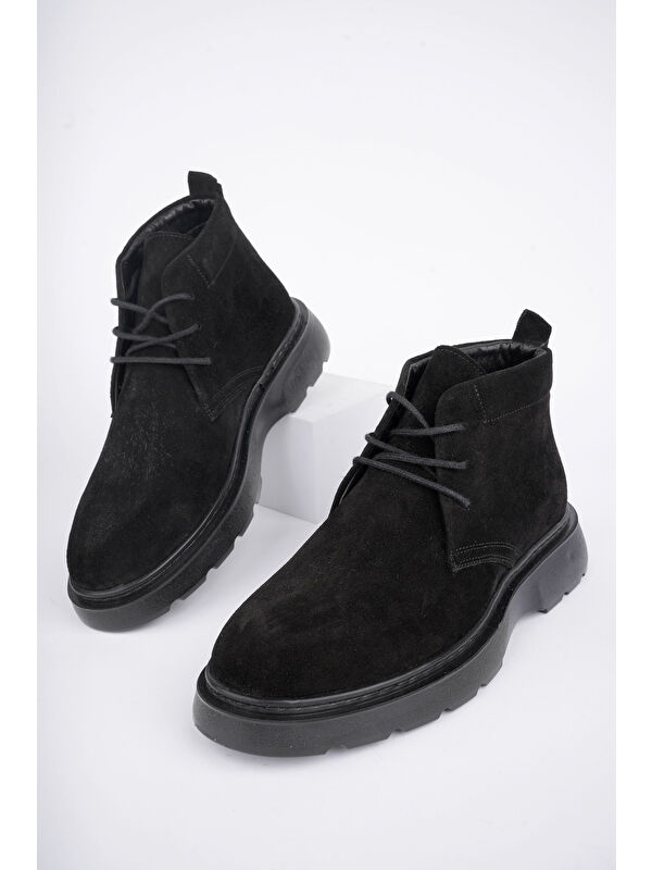 HENRY Bağcıklı Hakiki Deri Rahat Taban Erkek Chelsea Bot - Görsel 4