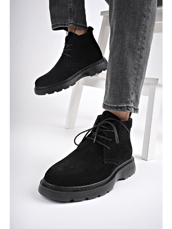 HENRY Bağcıklı Hakiki Deri Rahat Taban Erkek Chelsea Bot - Görsel 7