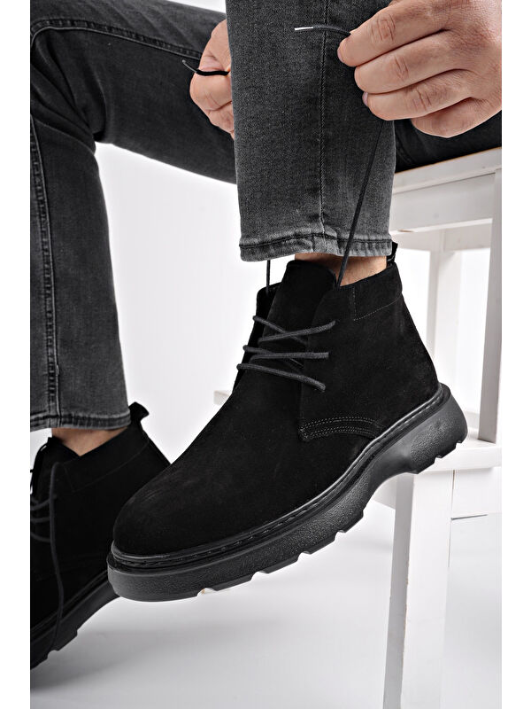 HENRY Bağcıklı Hakiki Deri Rahat Taban Erkek Chelsea Bot - Görsel 8