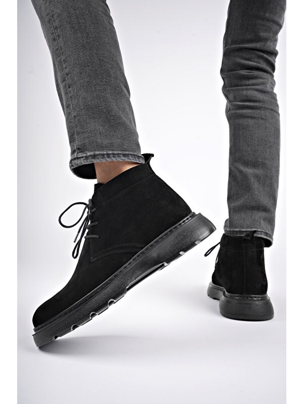 HENRY Bağcıklı Hakiki Deri Rahat Taban Erkek Chelsea Bot - Görsel 9