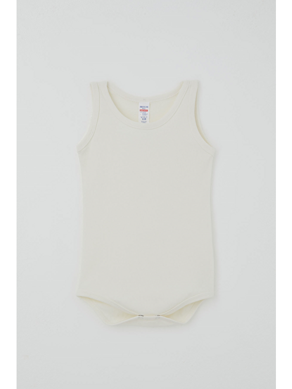 Breeze Erkek Çocuk Çıtçıtlı Atlet Zıbın Body Basic Ekru (1-3 Yaş)