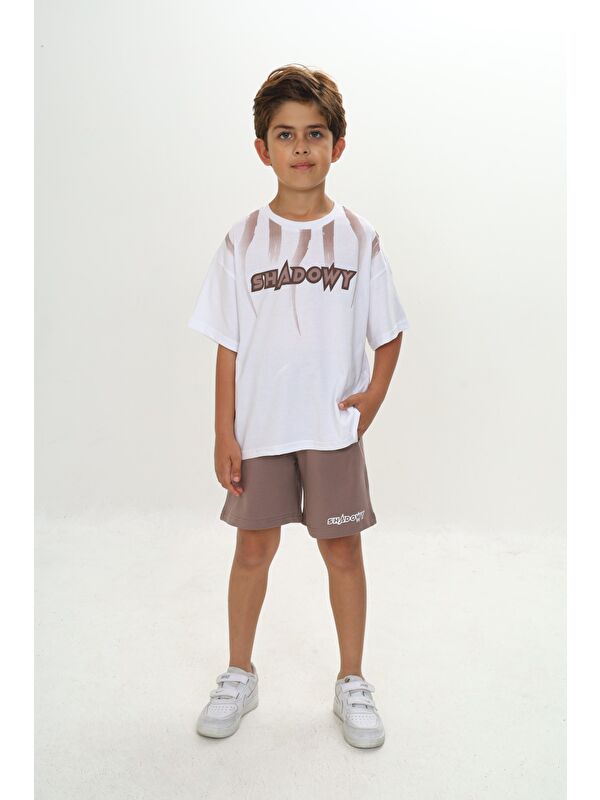 Toontoykids Erkek Çocuk Shadowy Baskılı Şortlu Takım