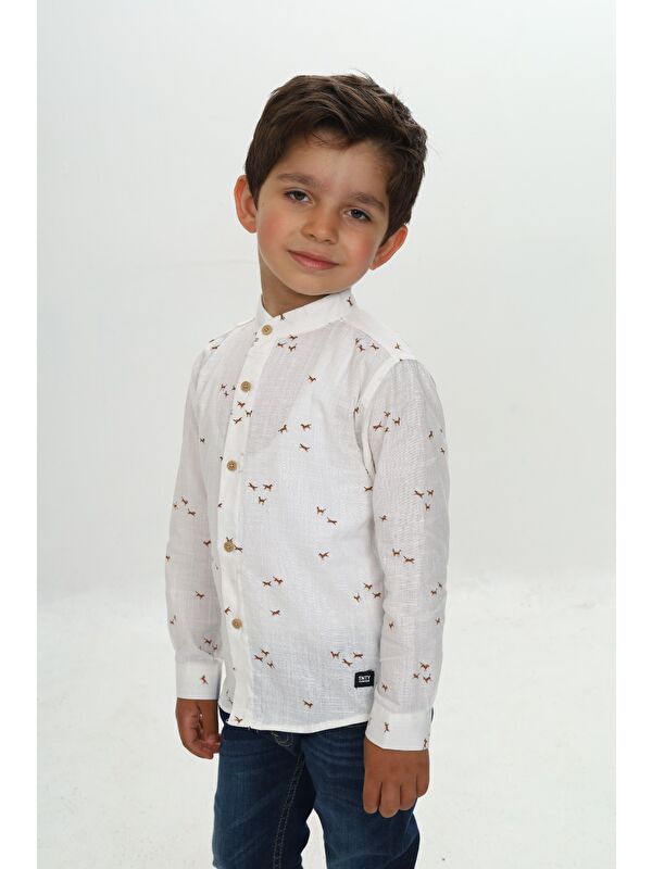 Toontoykids Erkek Çocuk At Baskılı Gömlek