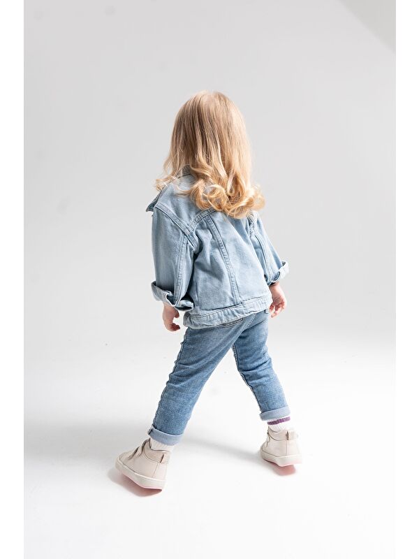 Kız Çocuk Gümüş Hakiki Deri Anatomik Günlük Bot - Görsel 4