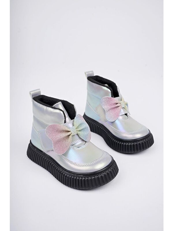 NİXİE Kaymaz Taban Rahat Kalıp Cırtlı ve Fiyonklu Çocuk Kışlık Bot - Görsel 3