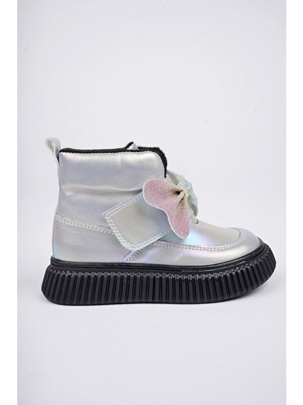 NİXİE Kaymaz Taban Rahat Kalıp Cırtlı ve Fiyonklu Çocuk Kışlık Bot - Görsel 5