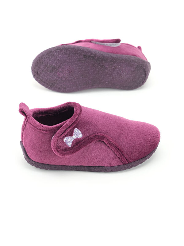 Kışlık Kız Çocuk PVC Rahat Taban Cırt Cırtlı Ayarlanabilir Ev Okul Kreş Panduf Ayakkabı - Görsel 6