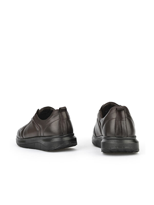 Erkek Hakiki Deri Konfor Ayakkabı 151123Z3658 Kahve - Görsel 4