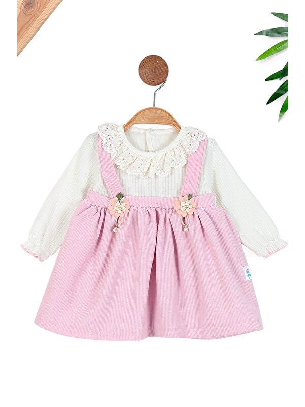 Ege Bebek Kız Bebek Fitilli Dokulu Mevsimlik 6-9-12-18-24 Aylık Bebek Elbisesi, Doğum Günü, Özel Elbis