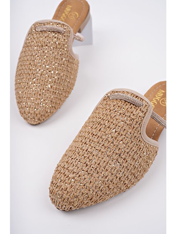 ZİNTA Önü Kapalı Kadın Günlük Hasır Terlik - Görsel 4