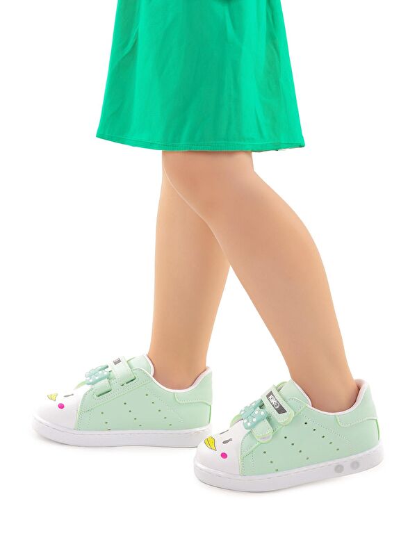 Bart Cırtlı Işıklı Kız Bebek Spor Ayakkabı - Görsel 3