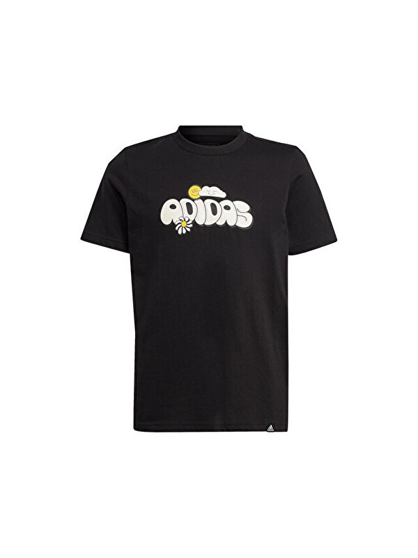 Adidas Doodle Pack Çocuk Günlük Tişört IZ0418 Siyah