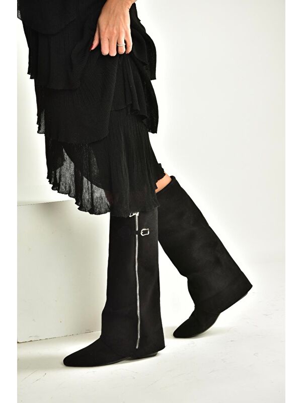 Siyah Kadın Çizme V380526402 - Görsel 3