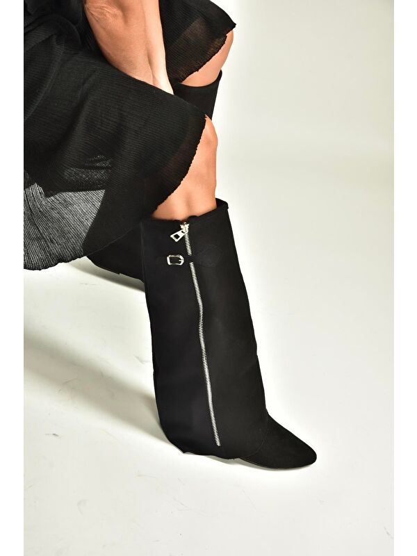 Siyah Kadın Çizme V380526402 - Görsel 6