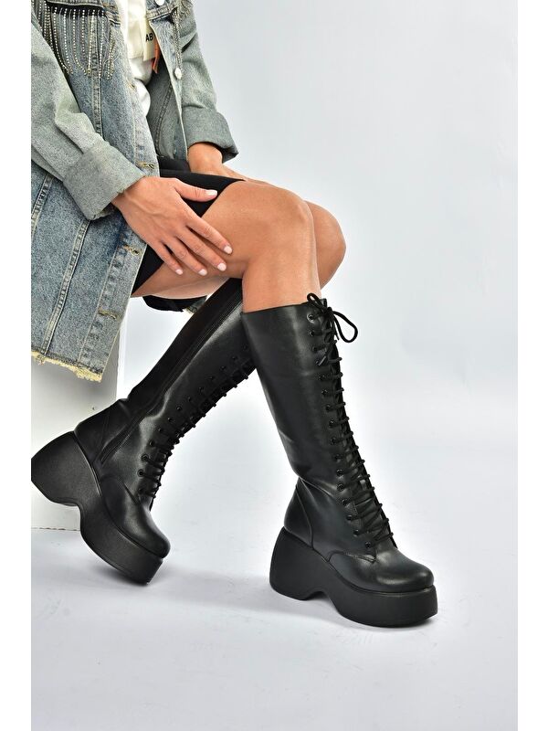 Siyah Kadın Çizme V965307009 - Görsel 2