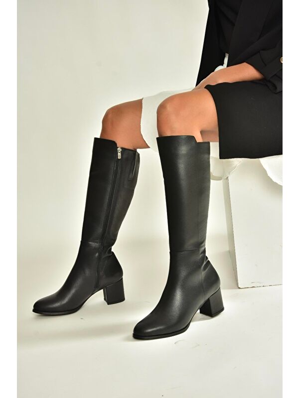 Siyah Kadın Çizme V468213103 - Görsel 4