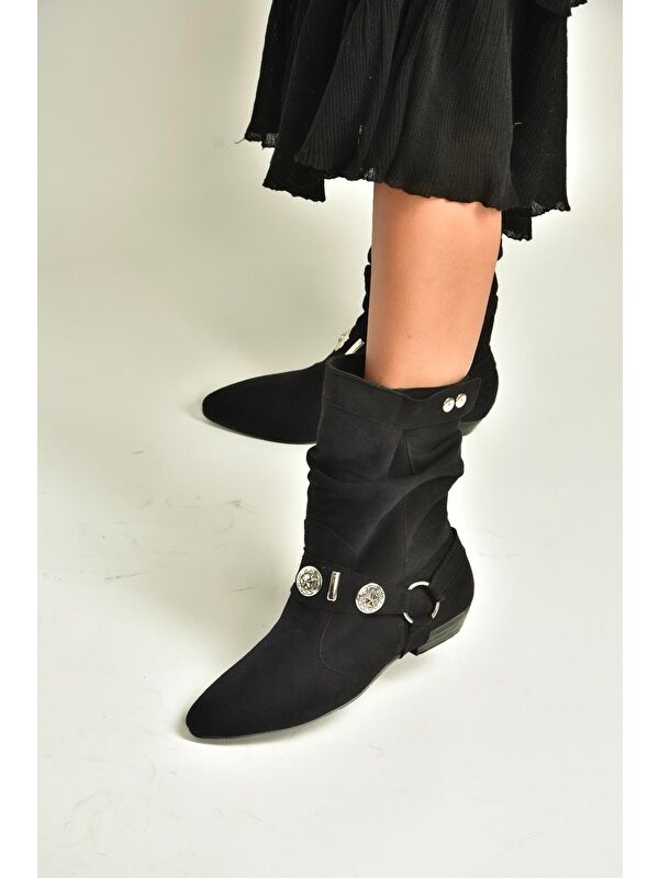 Siyah Kadın Bot V380519002 - Görsel 4