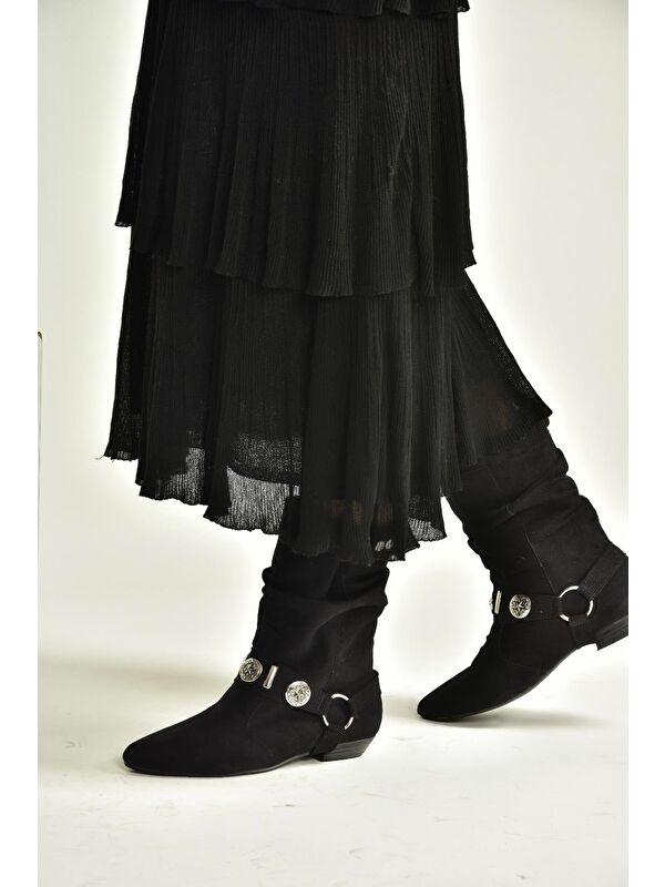 Siyah Kadın Bot V380519002 - Görsel 5