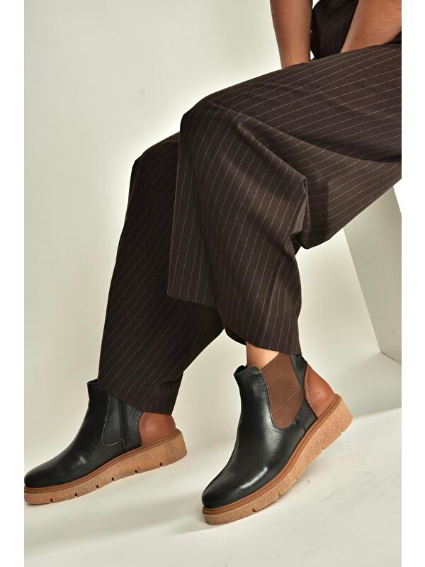 Siyah Kadın Bot V555115103 - Görsel 4