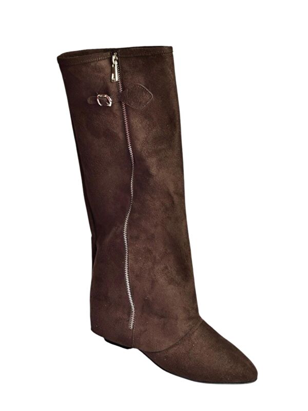 Kahverengi Kadın Çizme V380526402 - Görsel 7