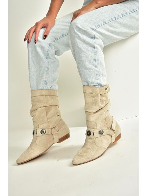 Bej Kadın Bot V380519002 - Görsel 4