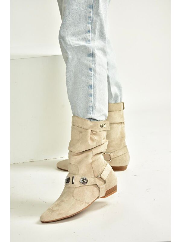 Bej Kadın Bot V380519002 - Görsel 6