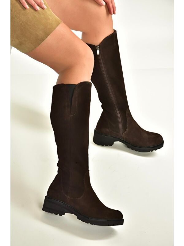 Kahverengi Kadın Çizme N654226102 - Görsel 3