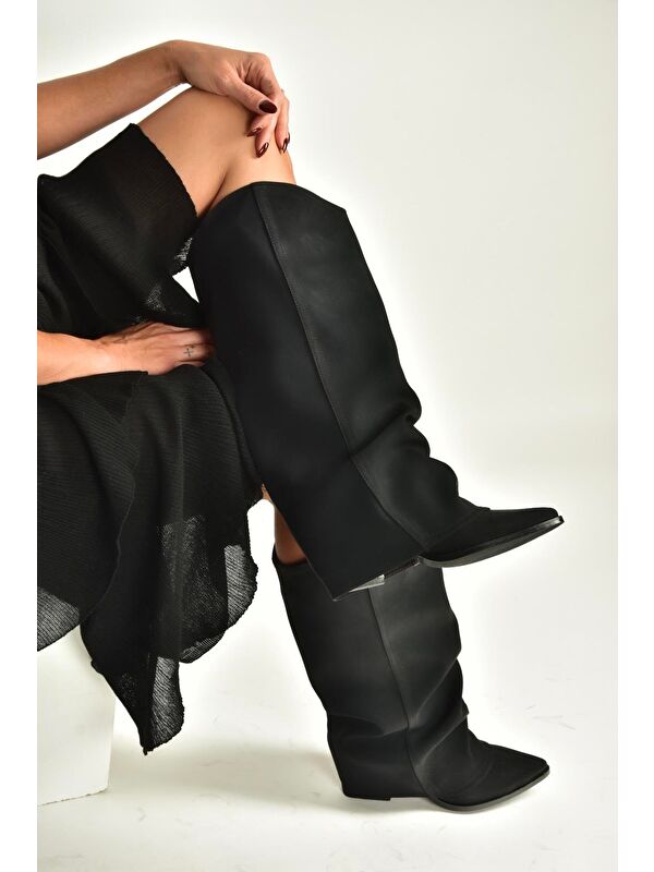 Siyah Kadın Çizme V846846001 - Görsel 2