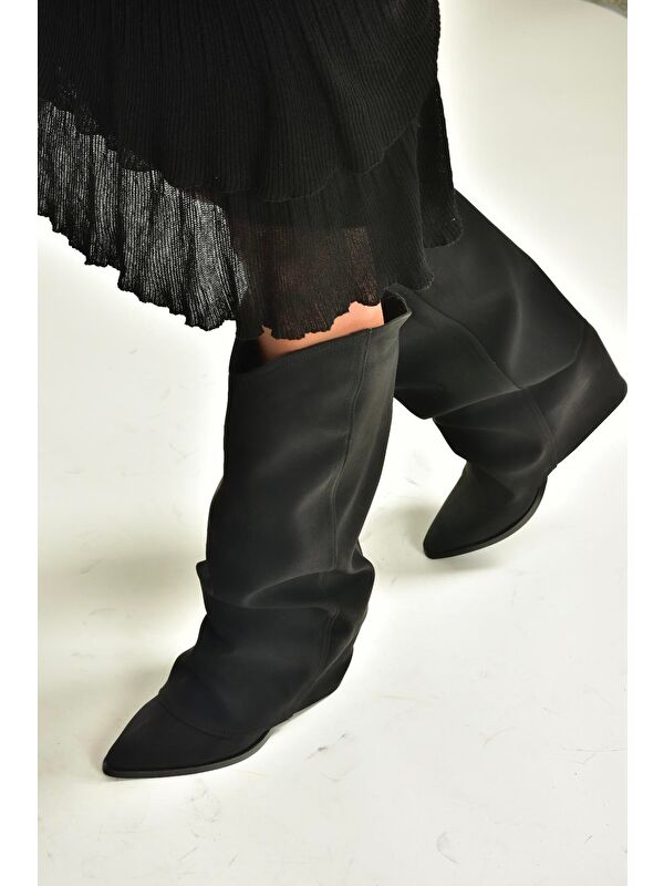 Siyah Kadın Çizme V846846001 - Görsel 4