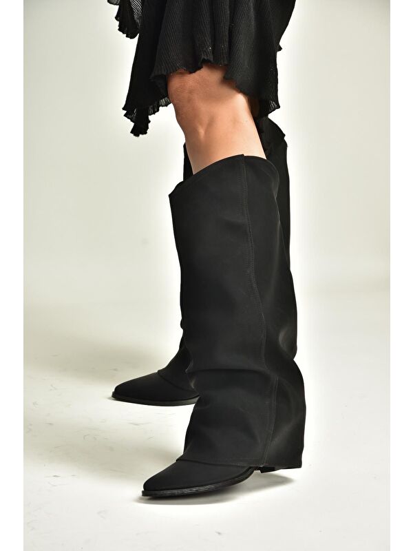 Siyah Kadın Çizme V846846001 - Görsel 5