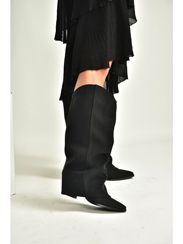 Siyah Kadın Çizme V846846001 - Görsel 6