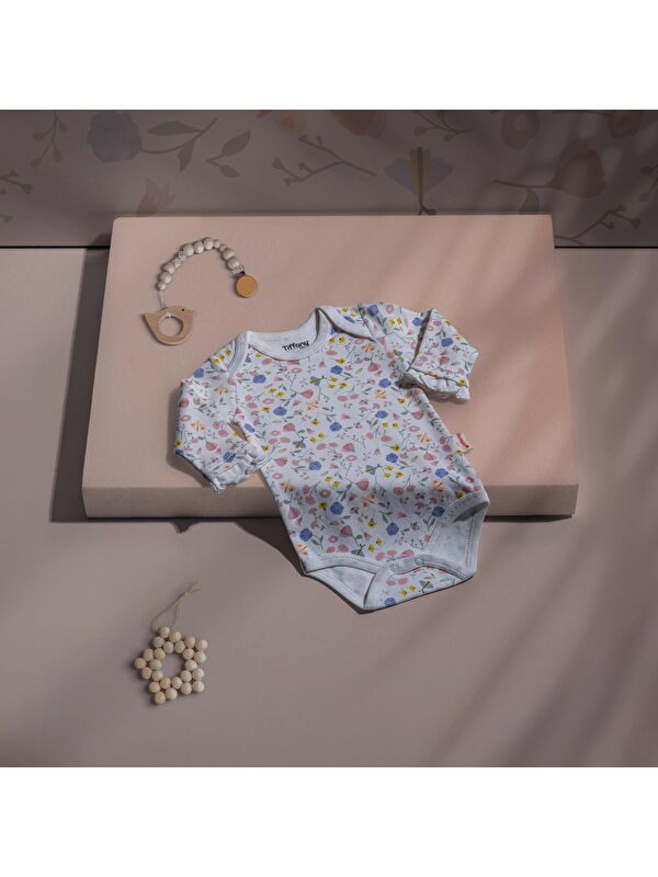 Tiffany Flowers Tema Uzun Kol Badi