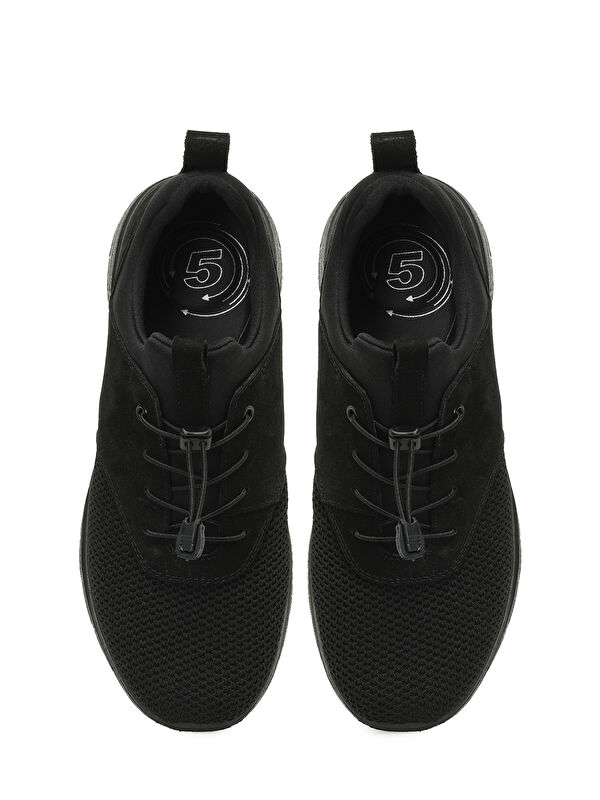 108072N.M 5FX Siyah Erkek Comfort Ayakkabı - Görsel 5