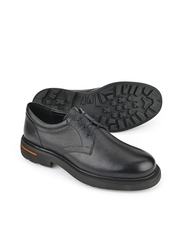Erkek Hakiki Deri Ayakkabı 153745Z30410 Siyah - Görsel 5