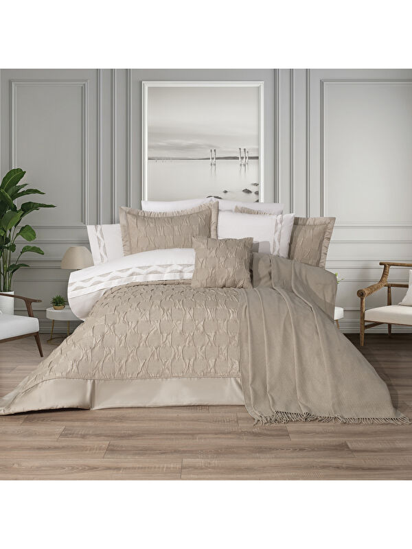 SCHAFER Home Moneta Çeyiz Seti 11 Parça-Bej