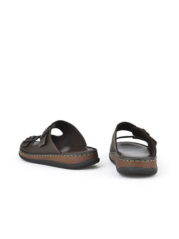 Ziya Ayakkabi Kahverengi Ziya Ayakkabi Hakiki Erkek Deri Terlik 1511045ZS1