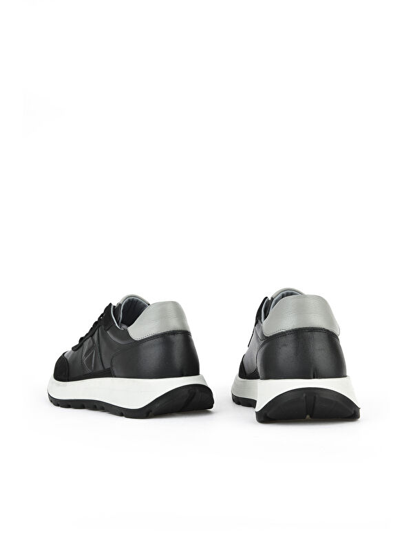 Erkek Hakiki Deri Sneaker 1531037Z2417 Siyah - Görsel 4