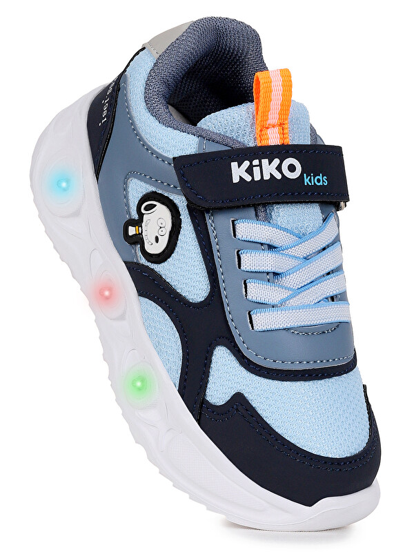 Kiko Kids Pean Işıklı Cırtlı Erkek Çocuk Spor Ayakkabı