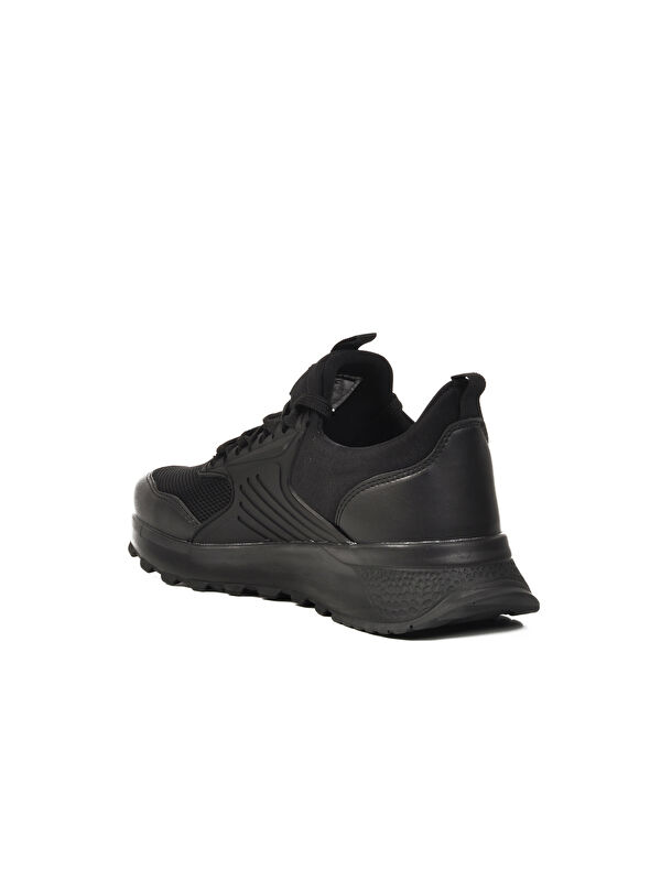 Siyah Fileli Hafif Erkek Spor Ayakkabı Disc M - Görsel 5