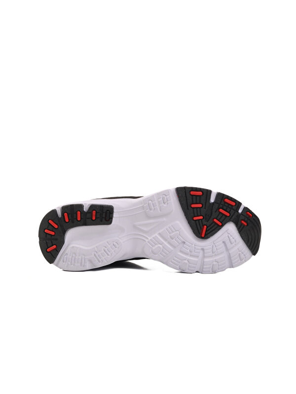 Siyah Beyaz Fileli Hafif Erkek Spor Ayakkabı Disc M - Görsel 6