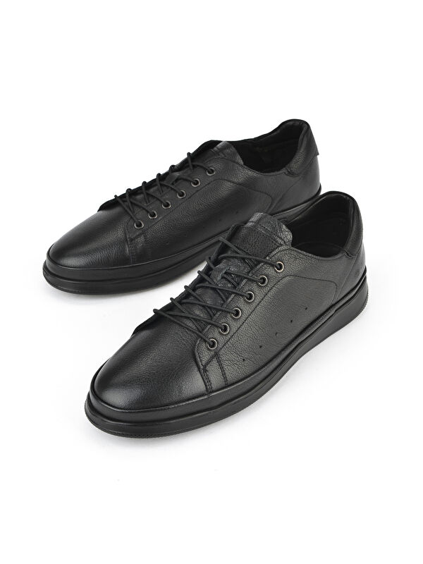 Erkek Hakiki Deri Ayakkabı 1511025Z2028 Siyah - Görsel 6