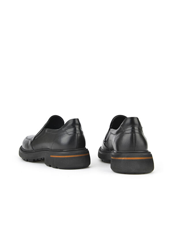 Erkek Hakiki Deri Ayakkabı 153745Z30412 Siyah - Görsel 4