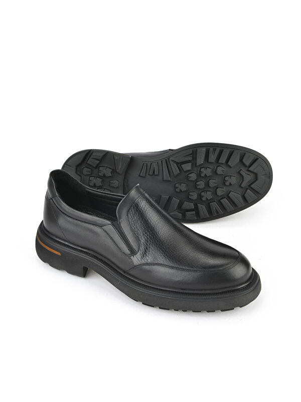 Erkek Hakiki Deri Ayakkabı 153745Z30412 Siyah - Görsel 5