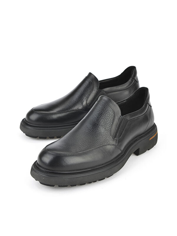 Erkek Hakiki Deri Ayakkabı 153745Z30412 Siyah - Görsel 6