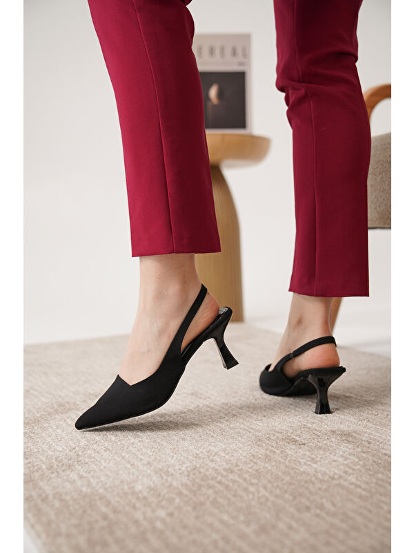 D052 Günlük Ortopedik Klasik Topuklu Kadın Ayakkabı - Görsel 4