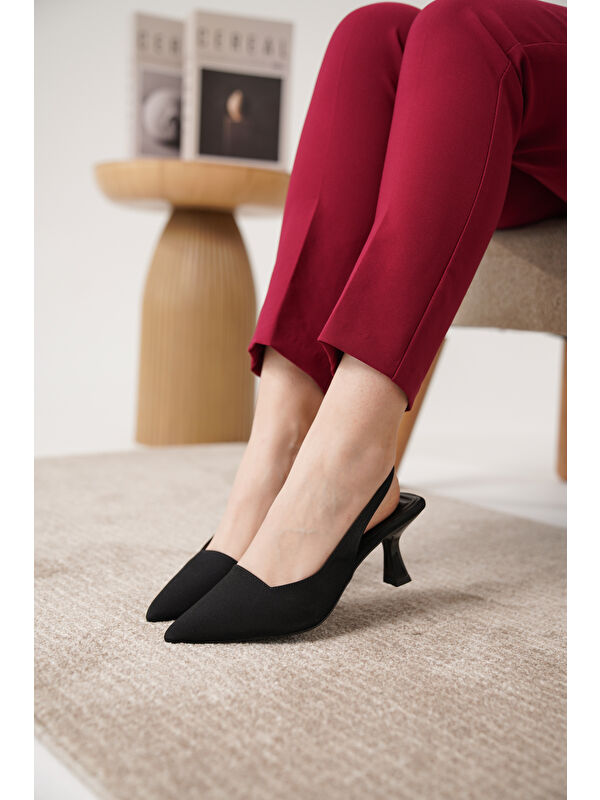 D052 Günlük Ortopedik Klasik Topuklu Kadın Ayakkabı - Görsel 5