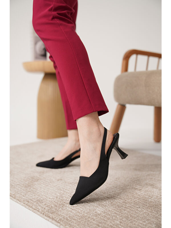 D052 Günlük Ortopedik Klasik Topuklu Kadın Ayakkabı - Görsel 6